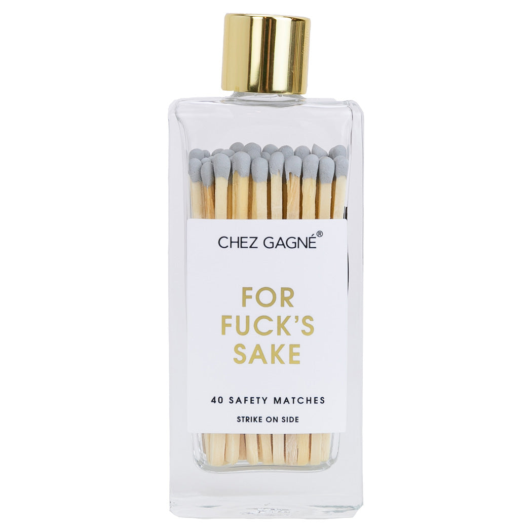 For Fuck's Sake - Glass Bottle Safety Matches