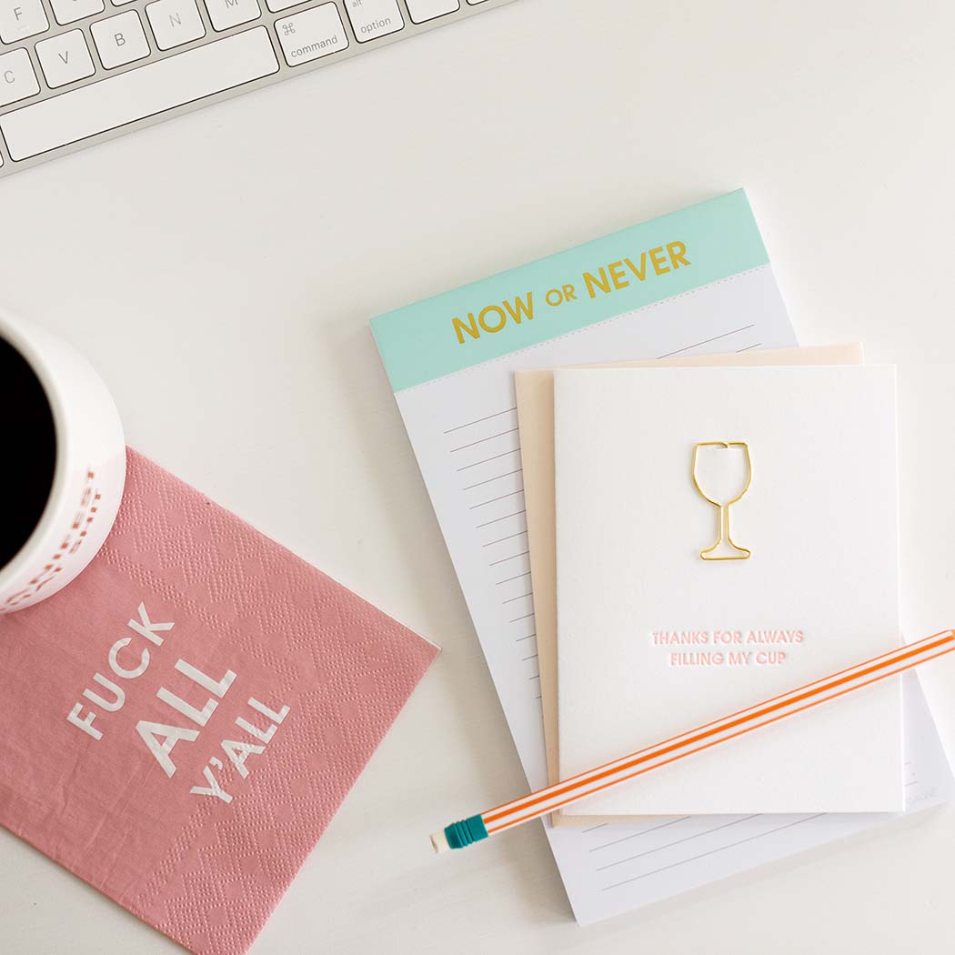 Now Or Never - Lined Notepad