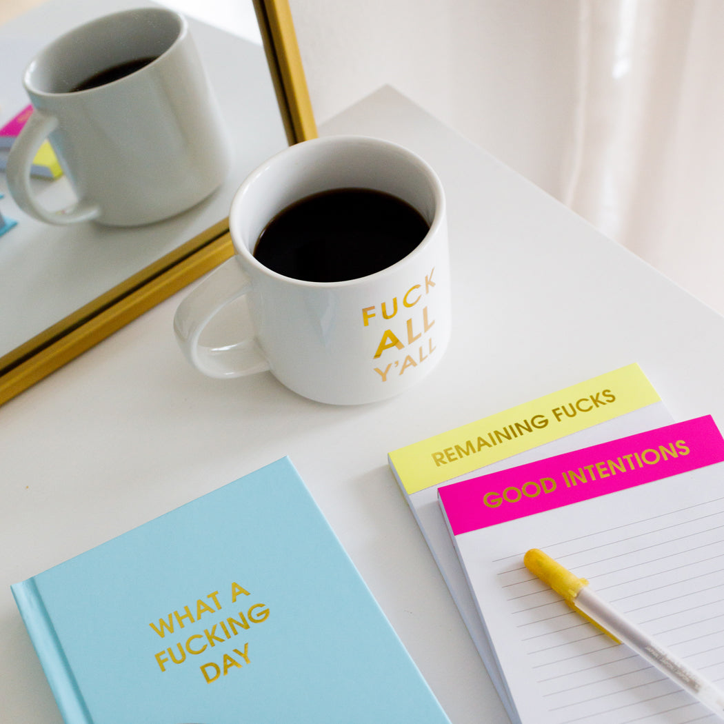 Fuck All Y'all - Gold Foil Metallic Mug