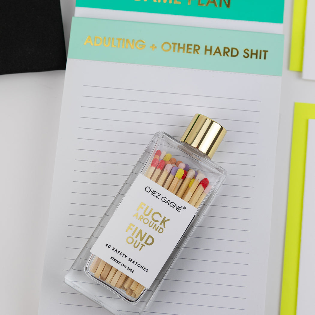 Adulting + Other Hard Shit - Lined Notepad