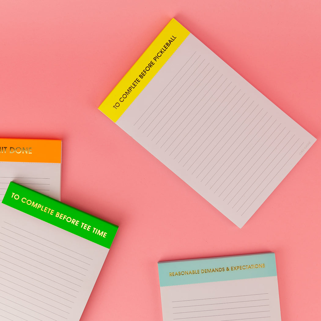 To Complete Before Pickleball - Lined Notepad
