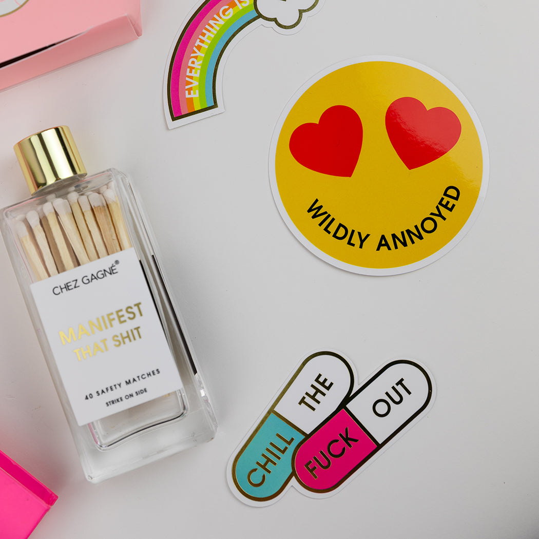 Manifest That Shit - Glass Bottle Safety Matches