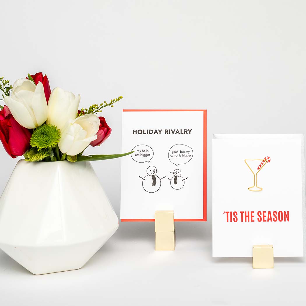 Tis the Season - Paper Clip Letterpress Card