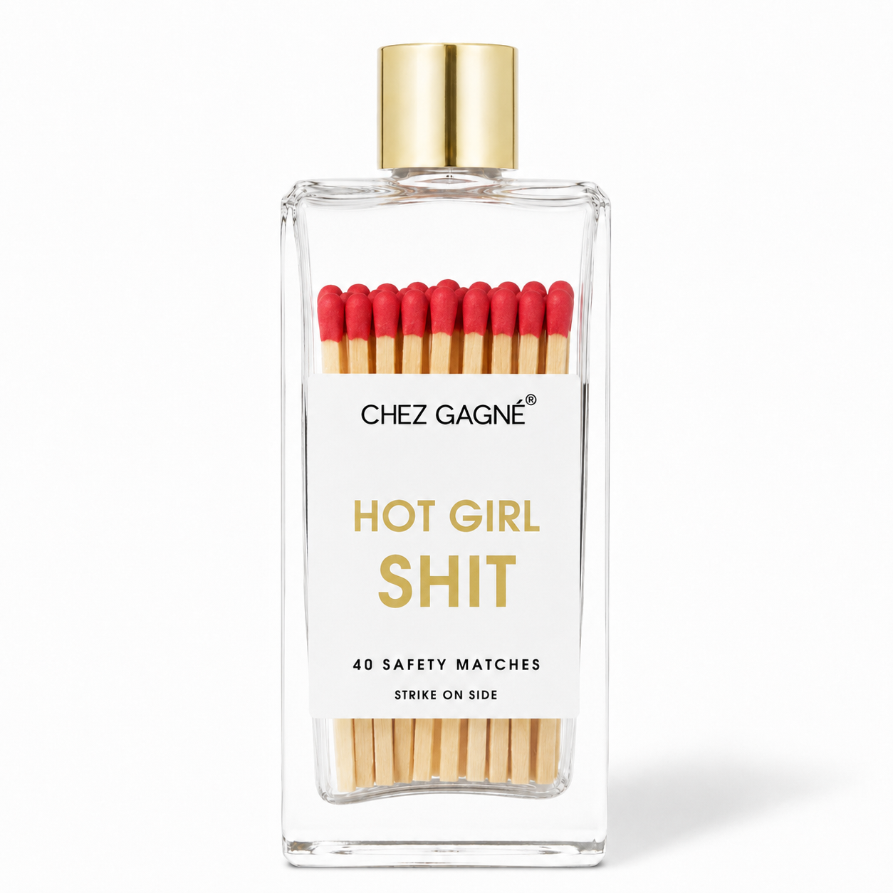 Hot Girl Shit - Glass Bottle Safety Matches