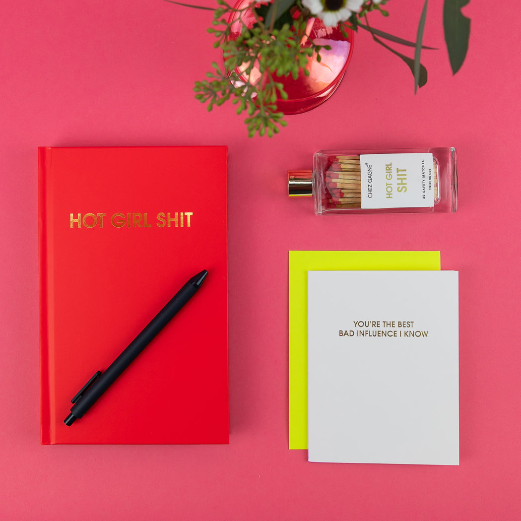 Hot Girl Shit - Fire Red Hardcover Journal