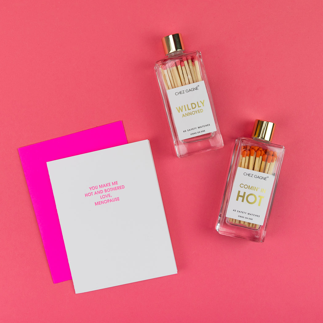 Hot + Bothered (New) - Letterpress Card