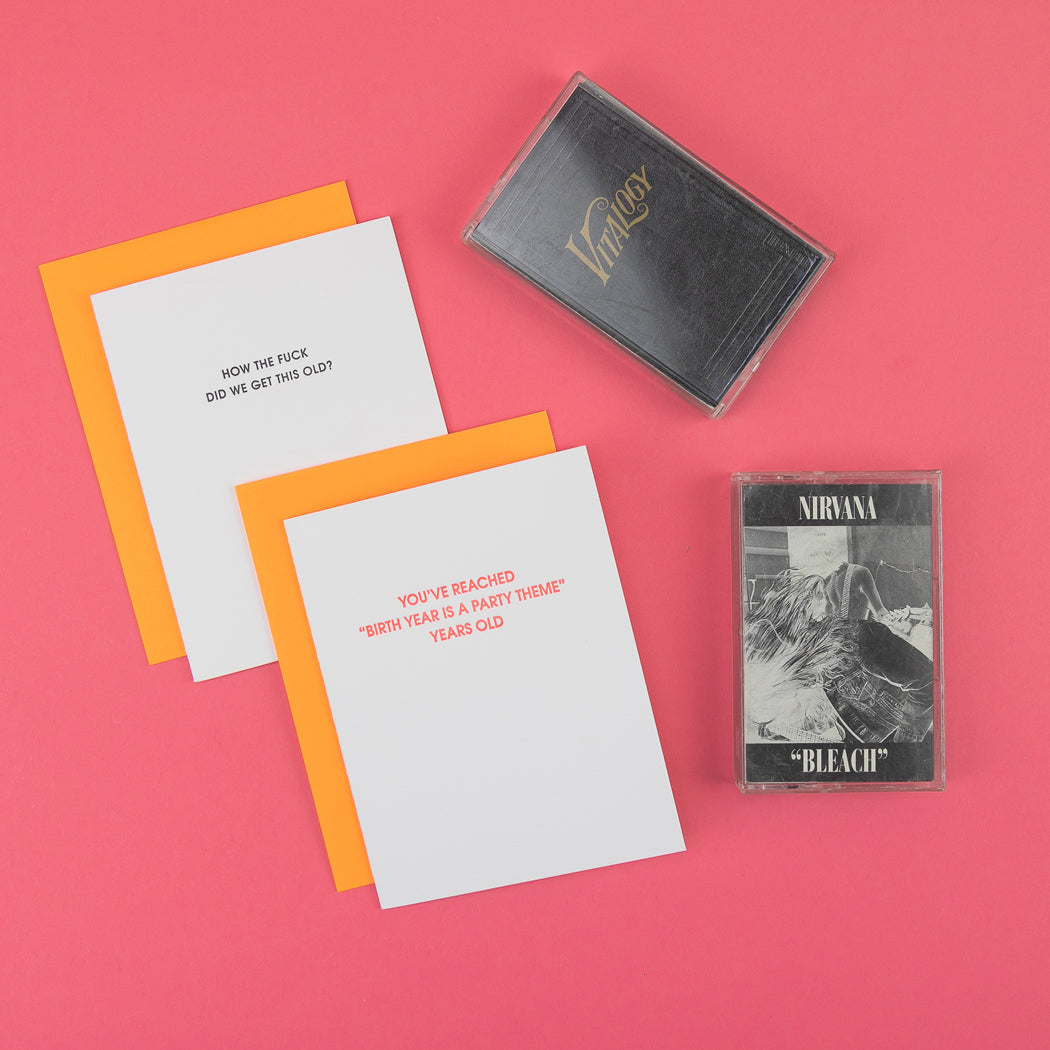 Birth Year Party Theme - Letterpress Card