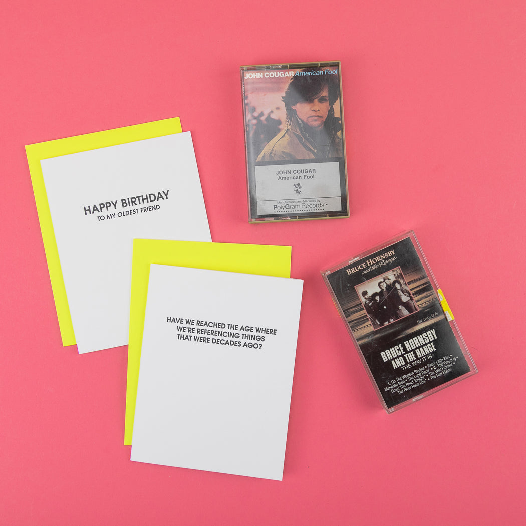 How the Fuck Did We Get This Old? - Letterpress Card