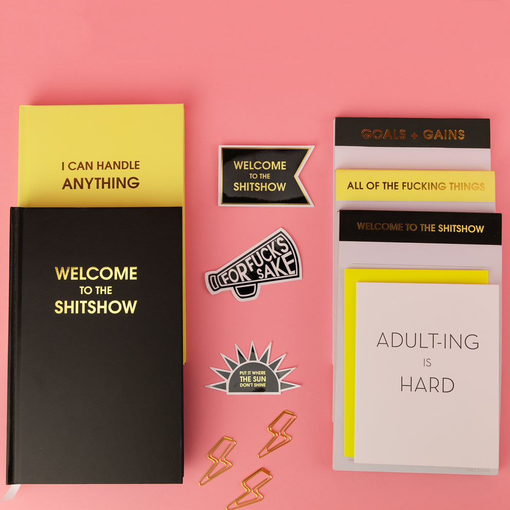 Welcome to the Shitshow - Black Hardcover Journal