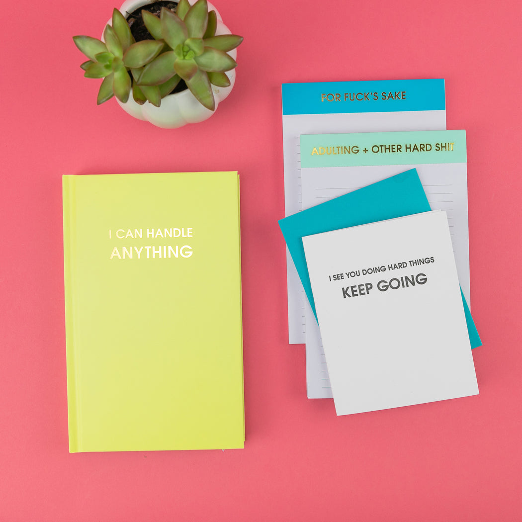 Adulting + Other Hard Shit - Lined Notepad
