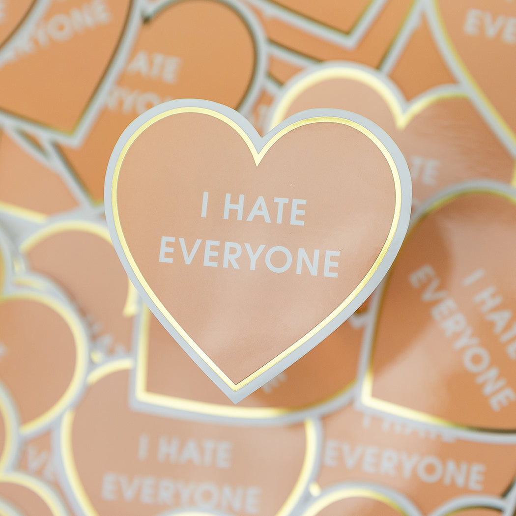I Hate Everyone - Vinyl Sticker