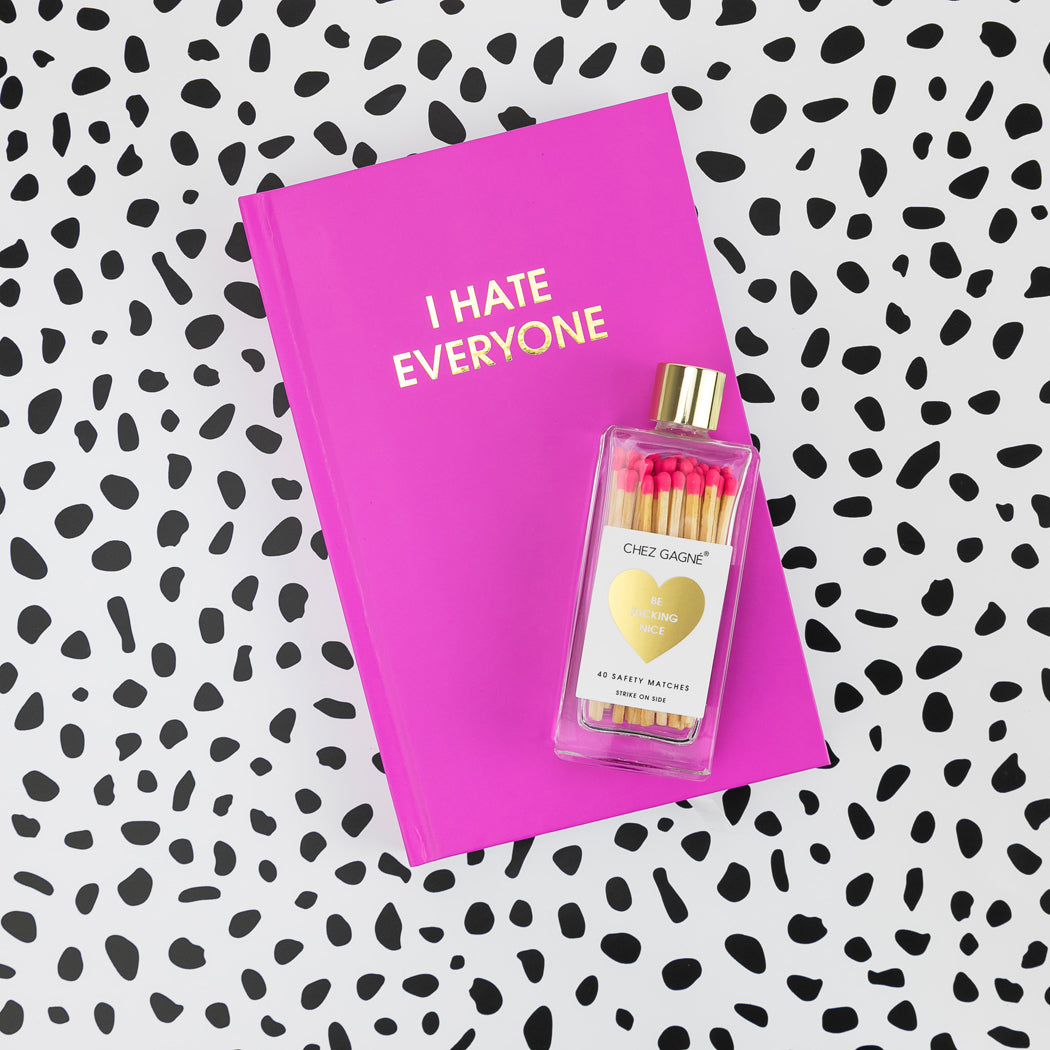 Be Fucking Nice - Glass Bottle Safety Matches