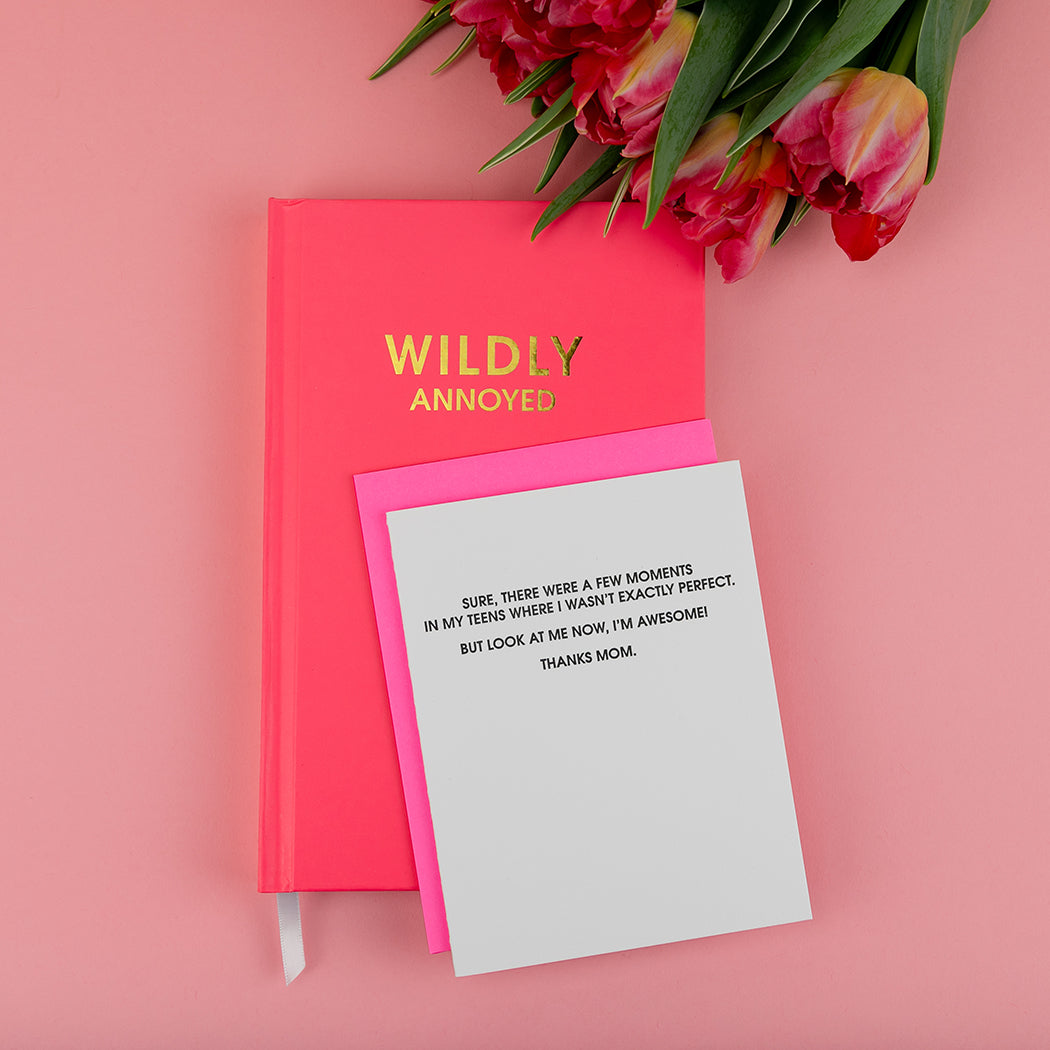 Wildly Annoyed - Hot Pink Hardcover Journal