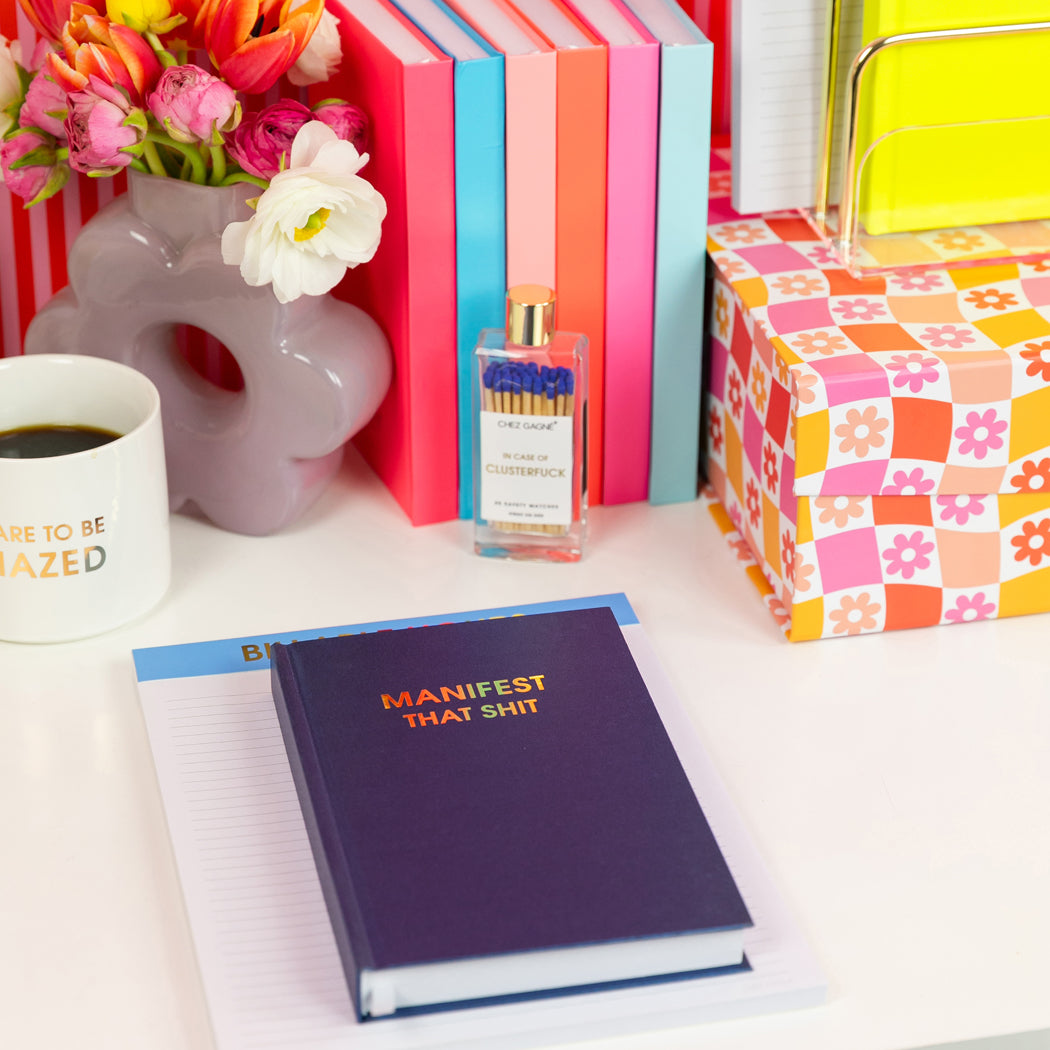 Manifest That Shit - Hystar Navy Hardcover Journal