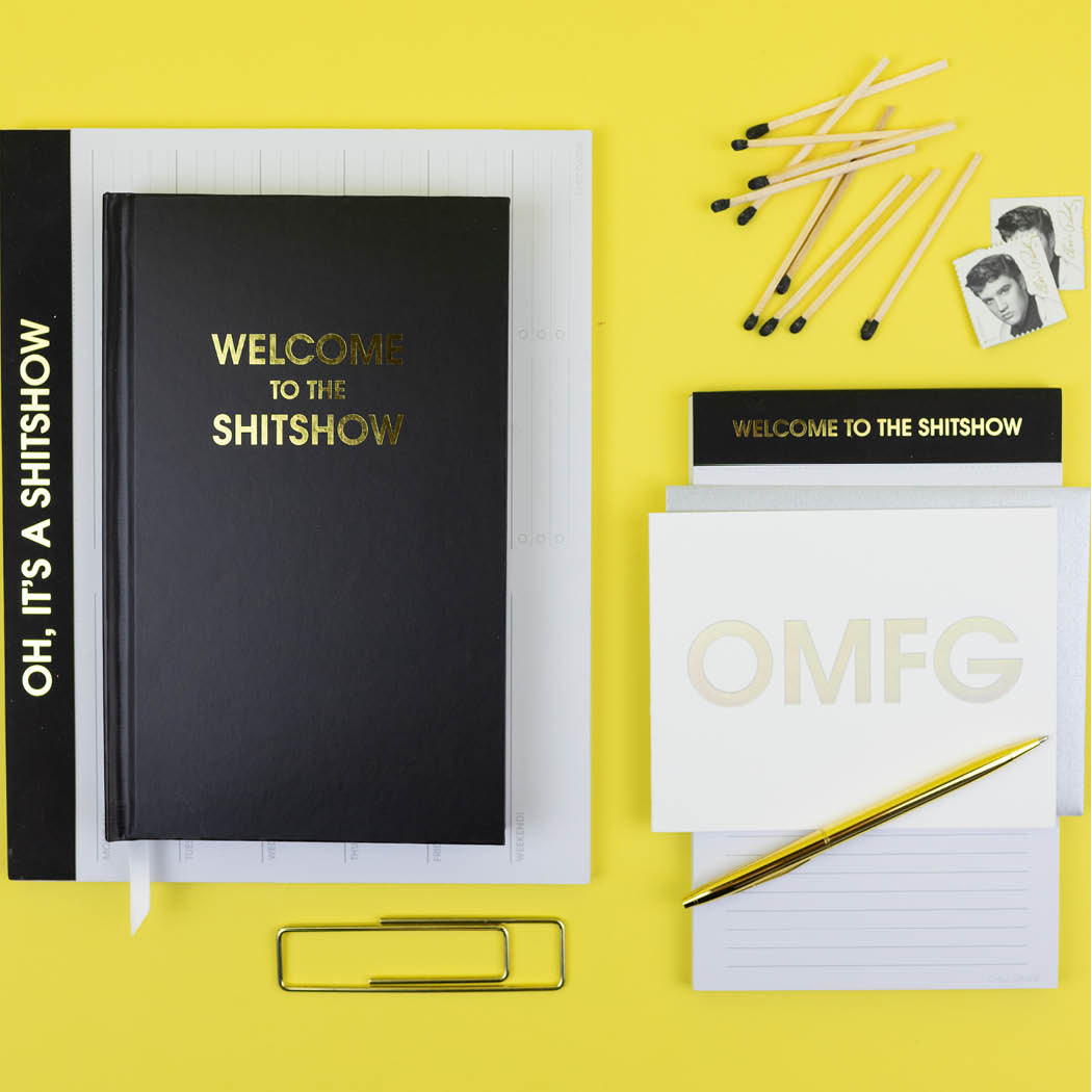 Welcome to the Shitshow - Black Hardcover Journal