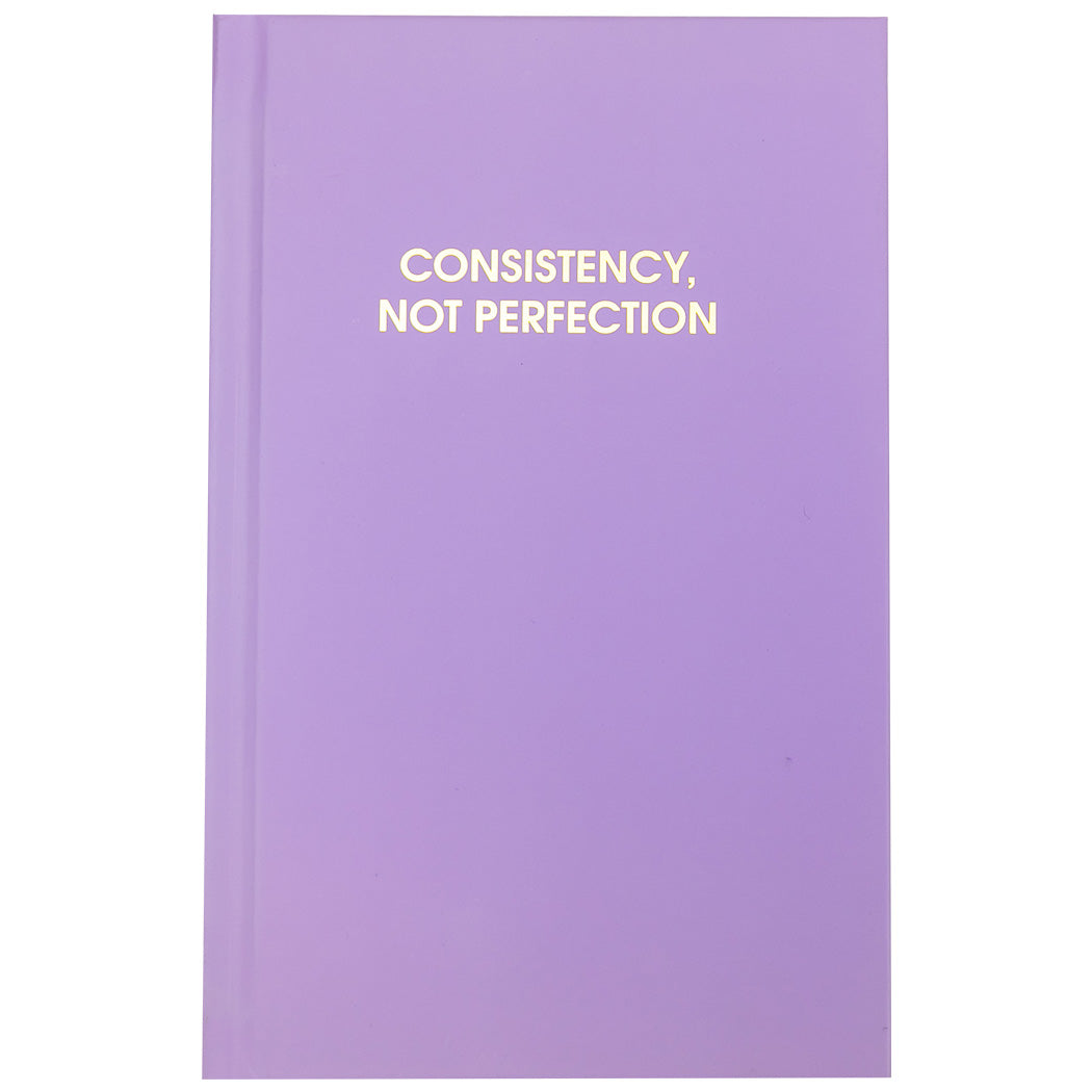 Consistency Not Perfection - Lilac Hardcover Journal