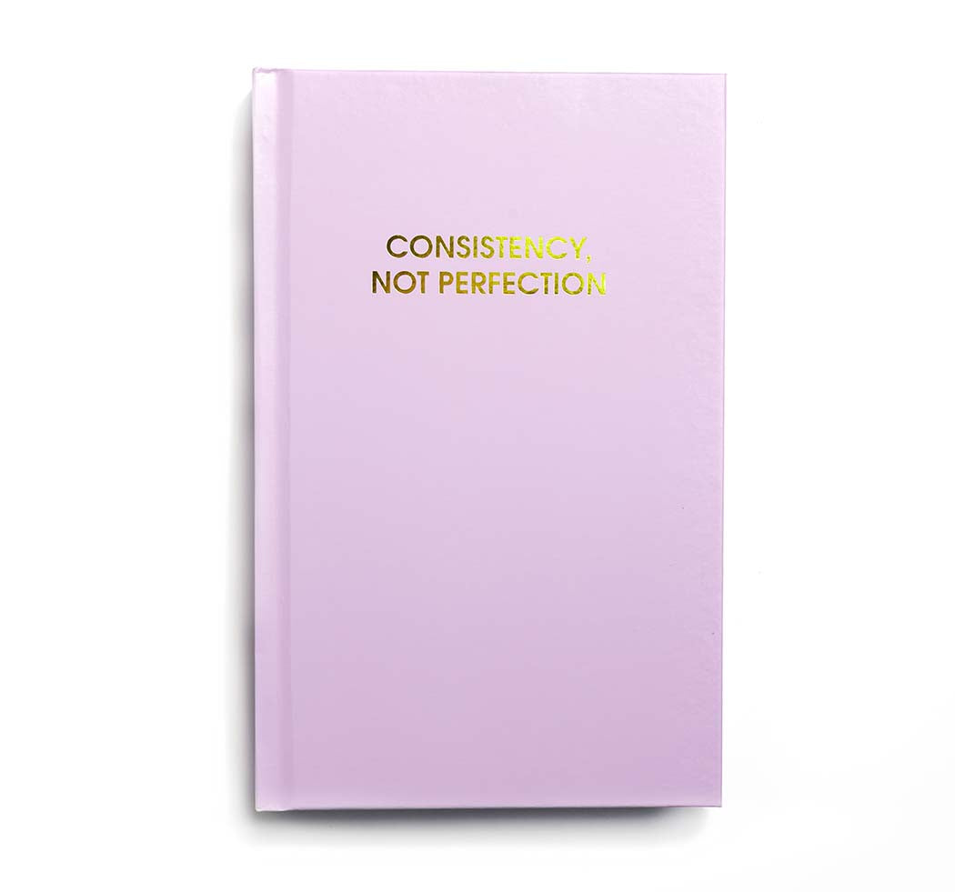 Consistency Not Perfection - Lilac Hardcover Journal