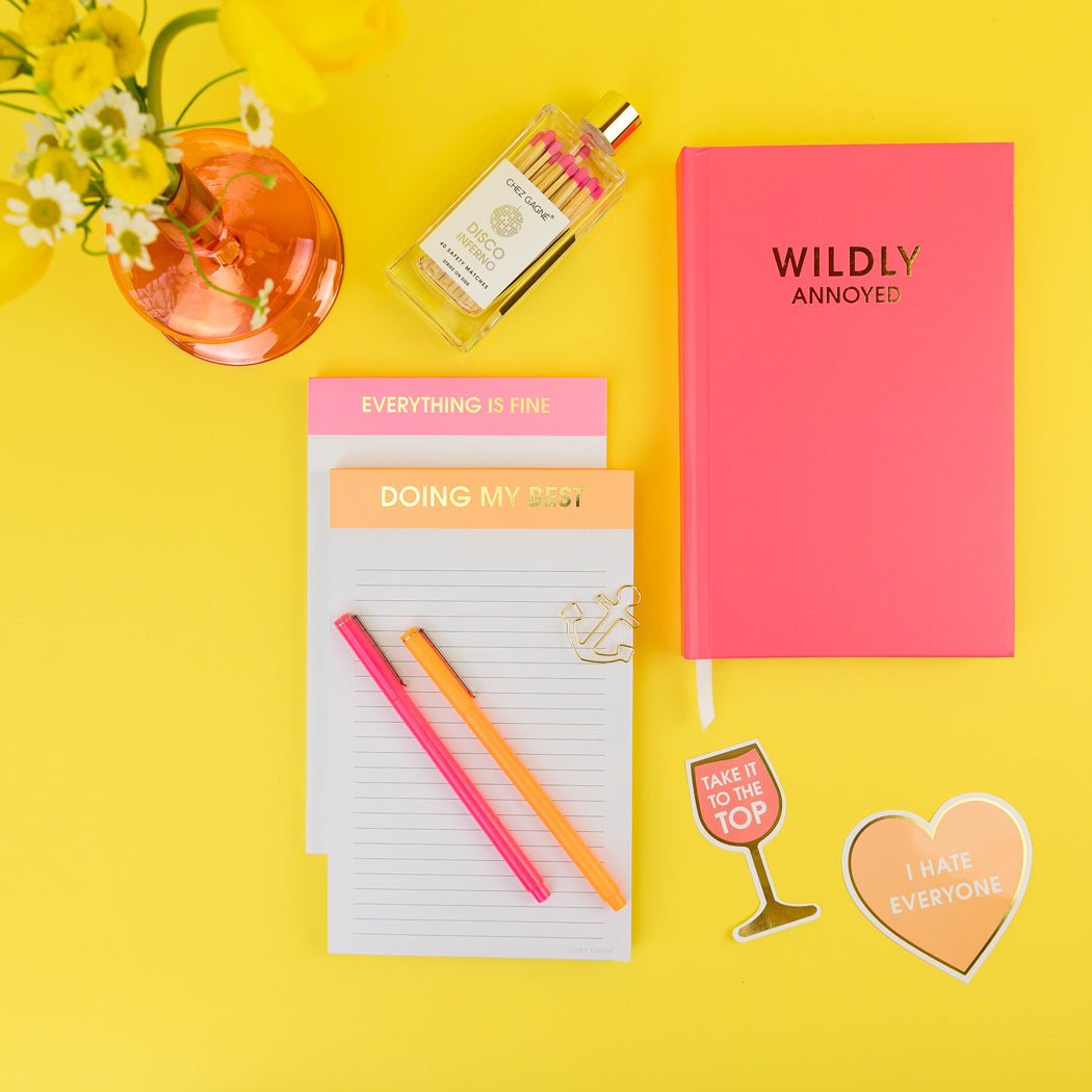 Wildly Annoyed - Hot Pink Hardcover Journal