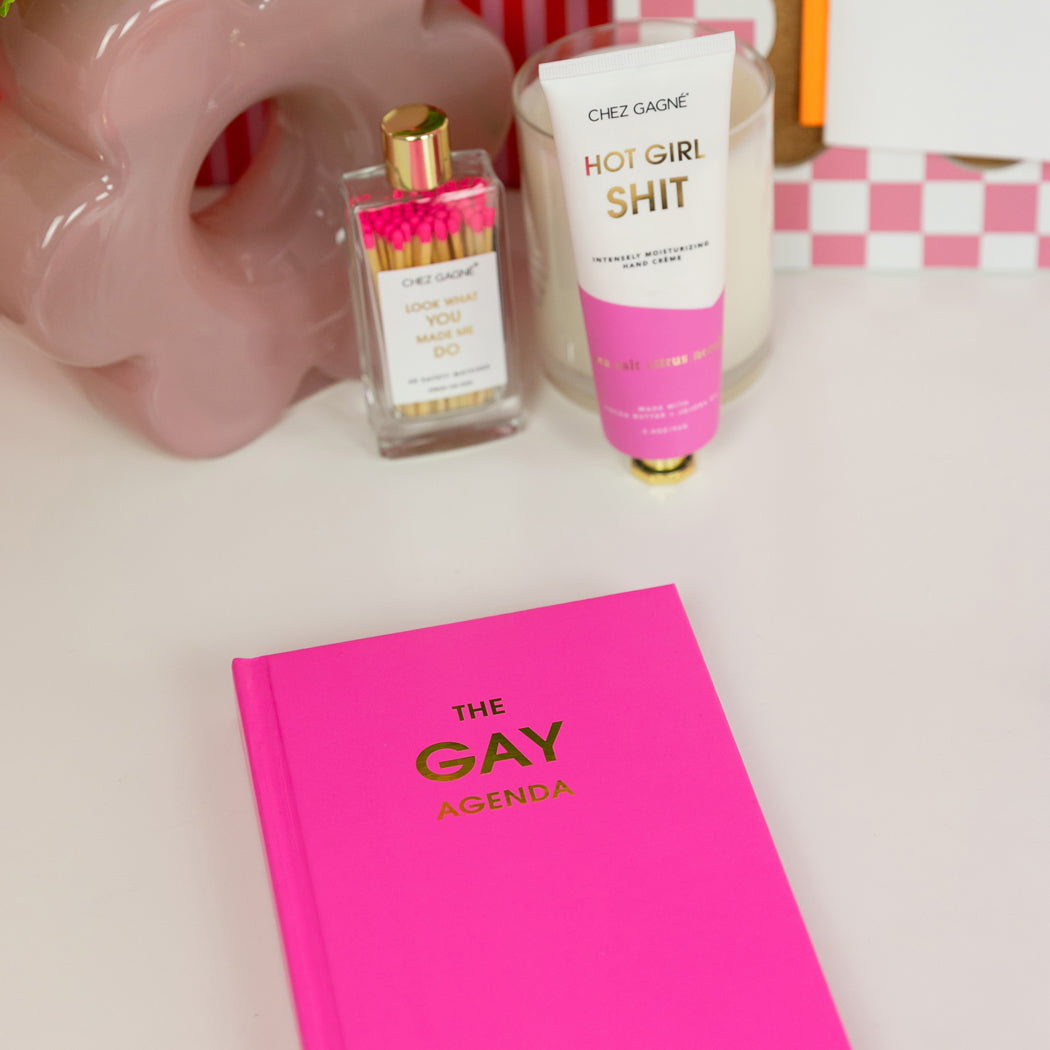 The Gay Agenda - Neon Rose Hardcover Journal