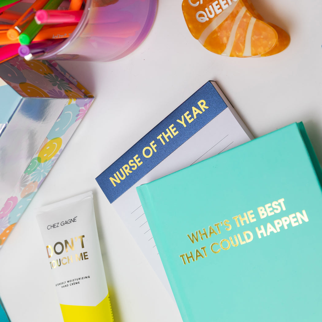 Nurse of the Year - Lined Notepad - Shimmer Navy