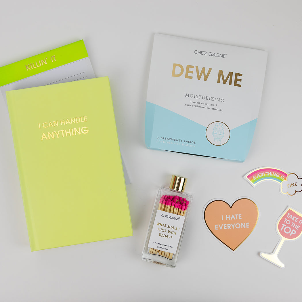 I Can Handle Anything - Bright Yellow Hardcover Journal