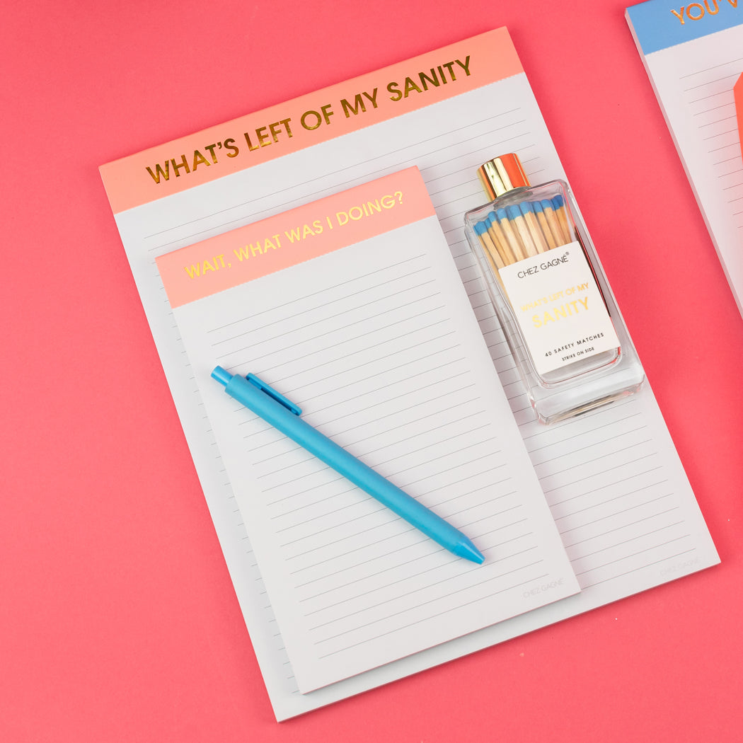 Wait What Was I Doing? - Lined Notepad