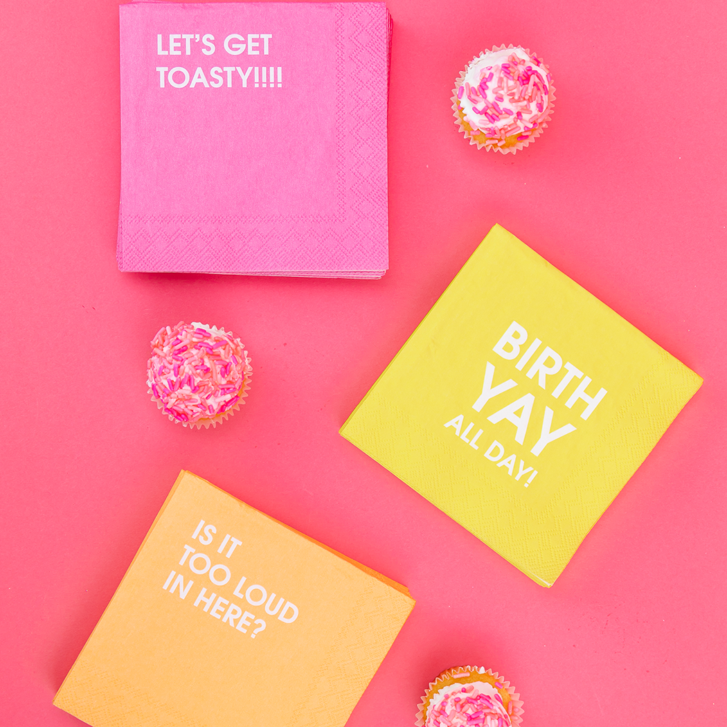 BirthYAY All Day - Cocktail Napkins