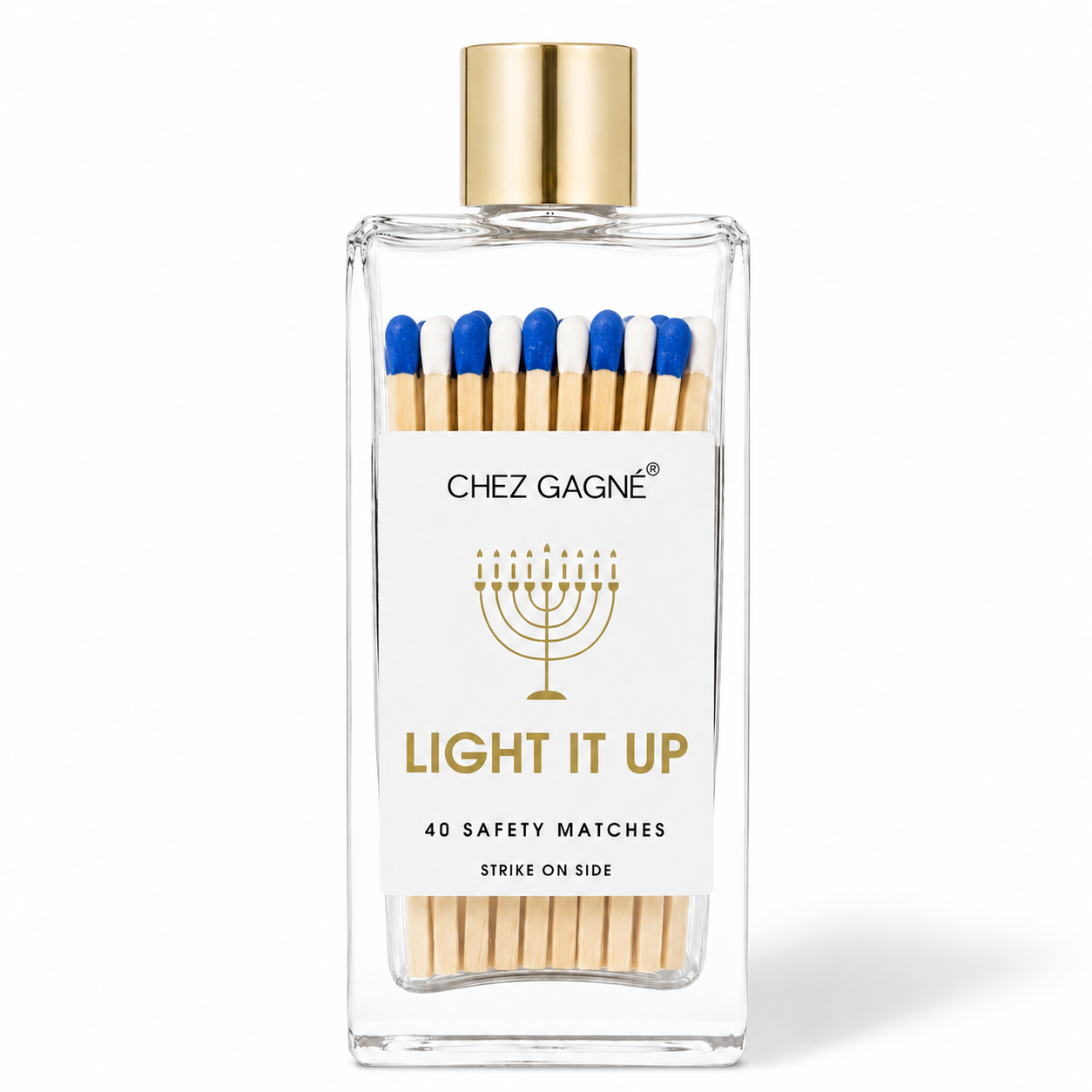 Light It Up - Hanukkah - Glass Bottle Safety Matches