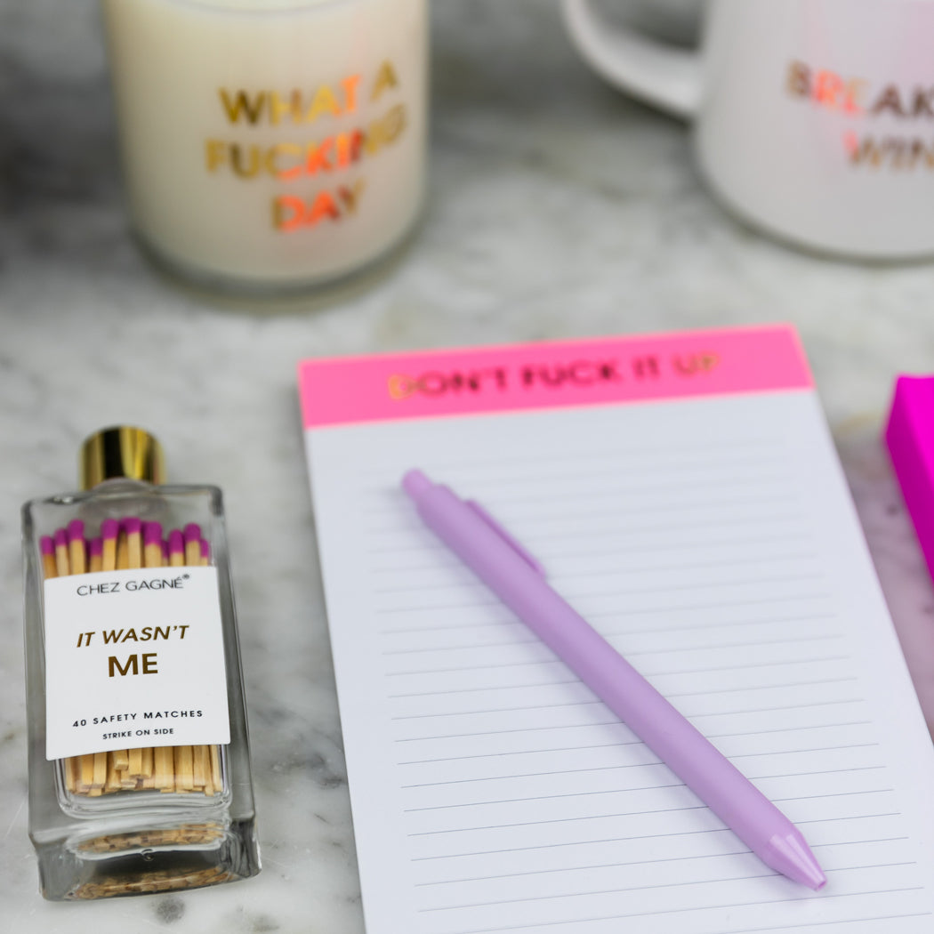 It Wasn't Me - Glass Bottle Safety Matches