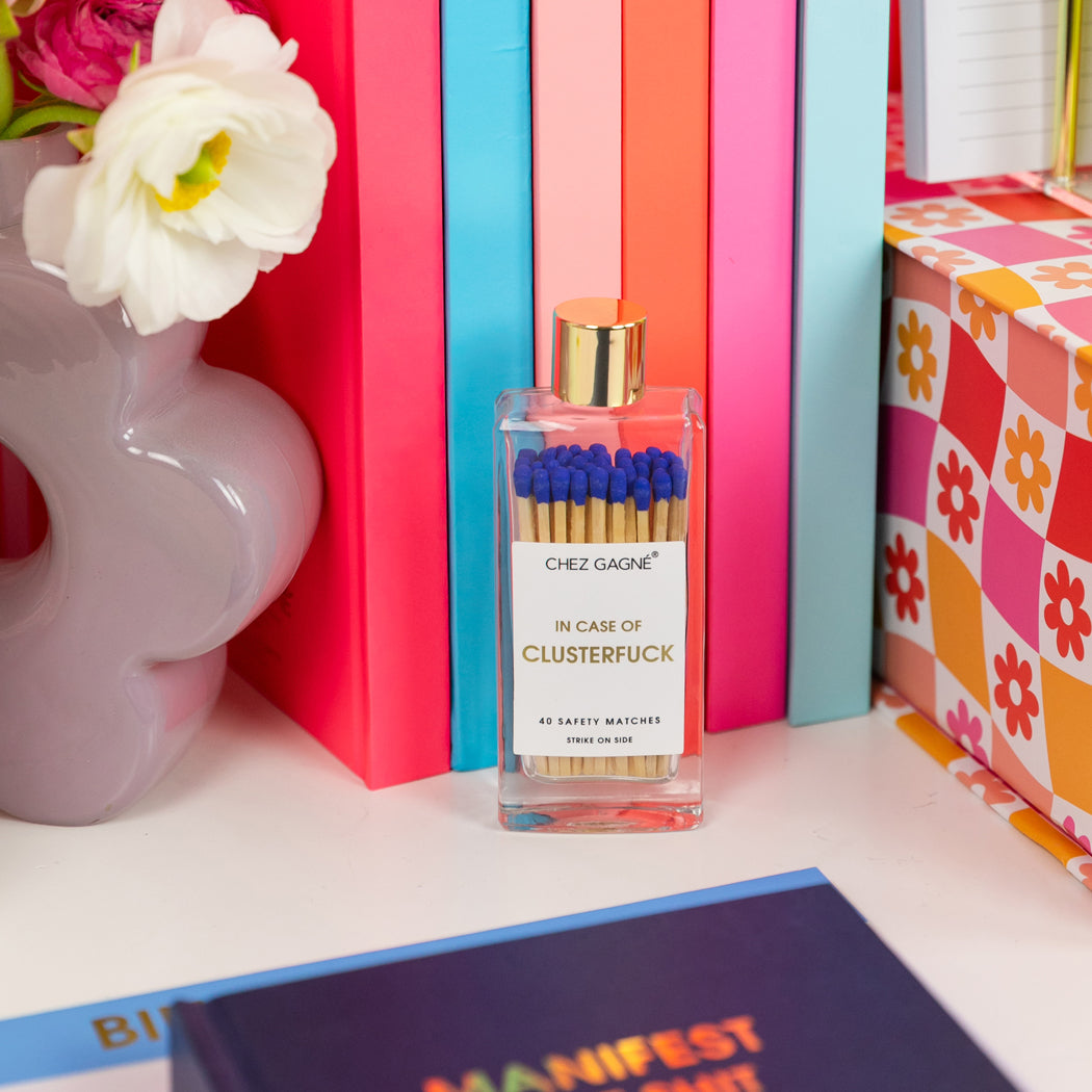 In Case of Clusterfuck - Glass Bottle Safety Matches