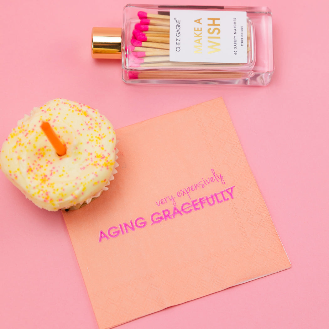 Aging Expensively - Cocktail Napkins