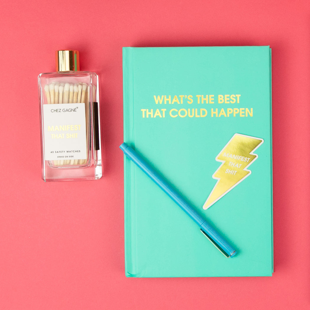 Manifest That Shit - Glass Bottle Safety Matches