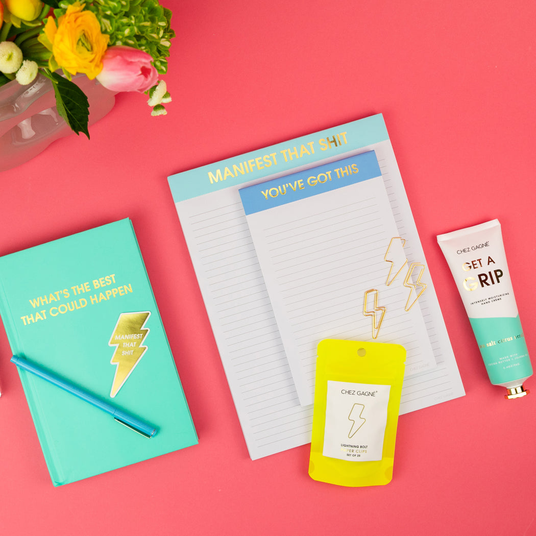 What's The Best That Could Happen - Aqua Hardcover Journal