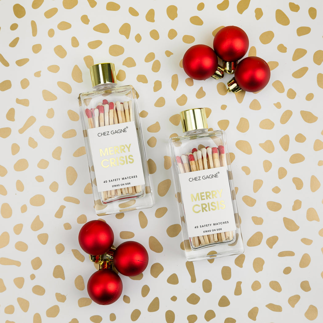 Merry Crisis - Glass Bottle Safety Matches