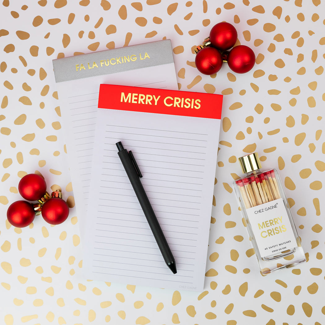 Merry Crisis - Lined Notepad
