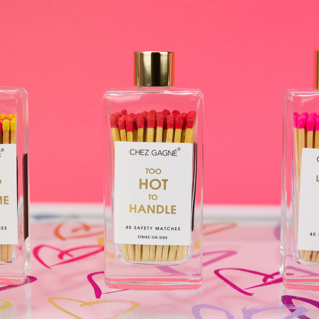 Too Hot To Handle - Glass Bottle Safety Matches