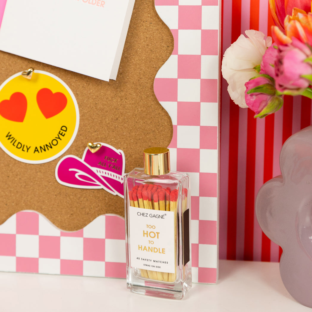 Too Hot To Handle - Glass Bottle Safety Matches