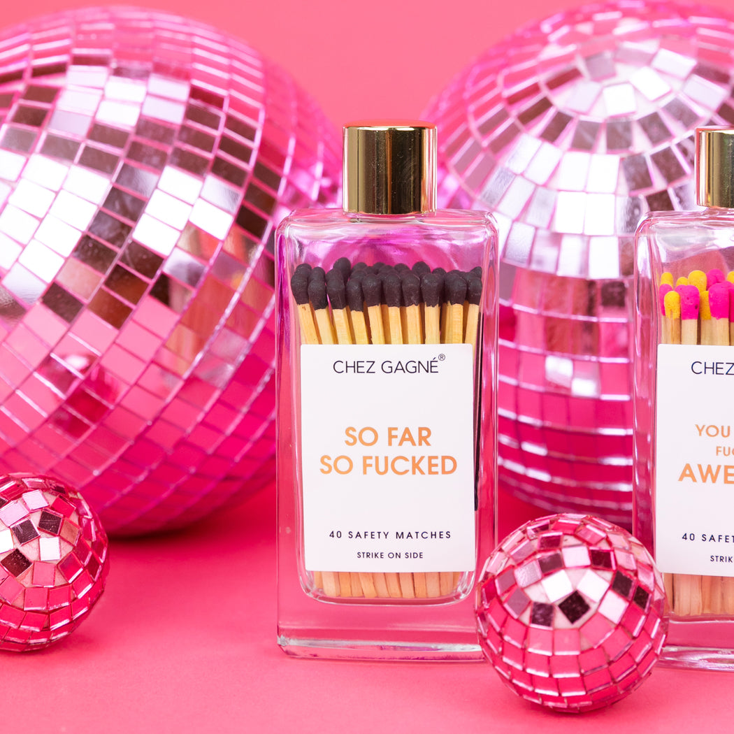 So Far, So Fucked - Glass Bottle Safety Matches