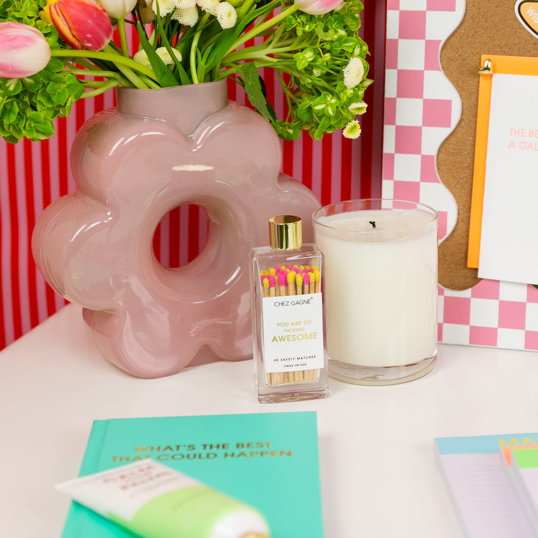 What's The Best That Could Happen - Aqua Hardcover Journal