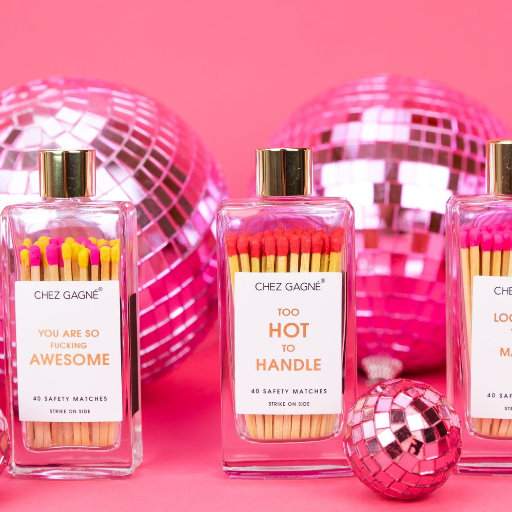 Too Hot To Handle - Glass Bottle Safety Matches