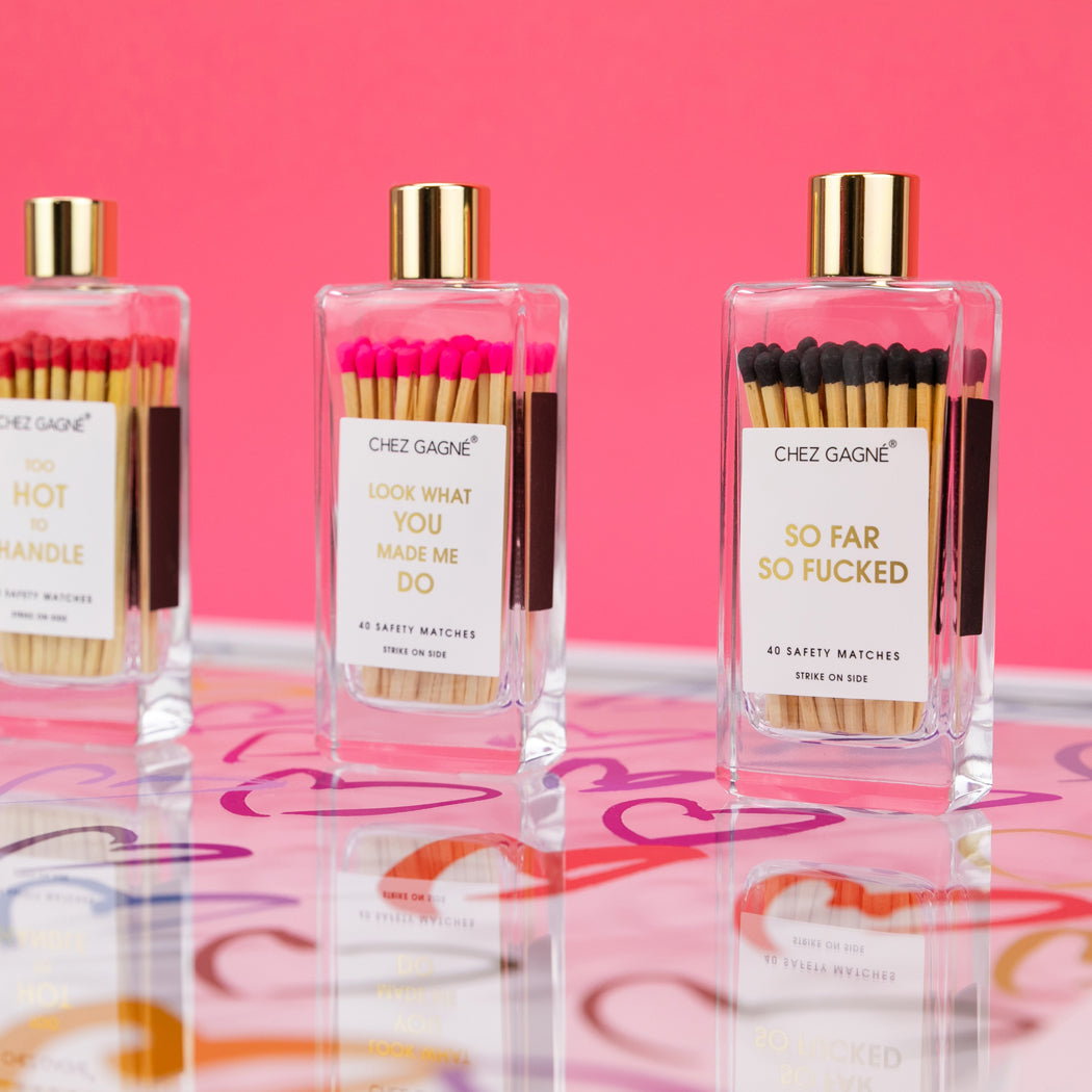 So Far, So Fucked - Glass Bottle Safety Matches