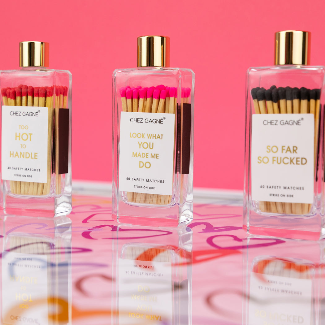 Too Hot To Handle - Glass Bottle Safety Matches
