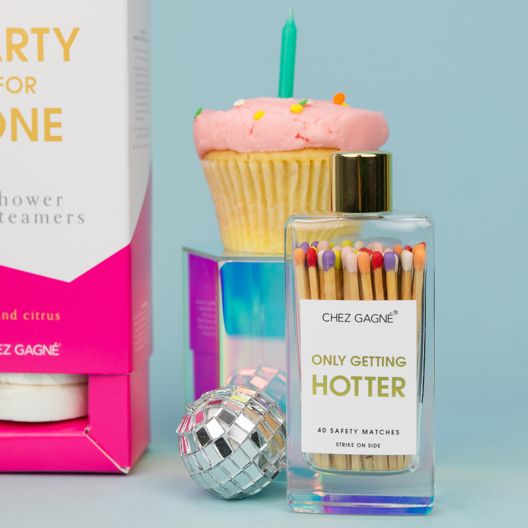 Only Getting Hotter - Glass Bottle Matches - Rainbow