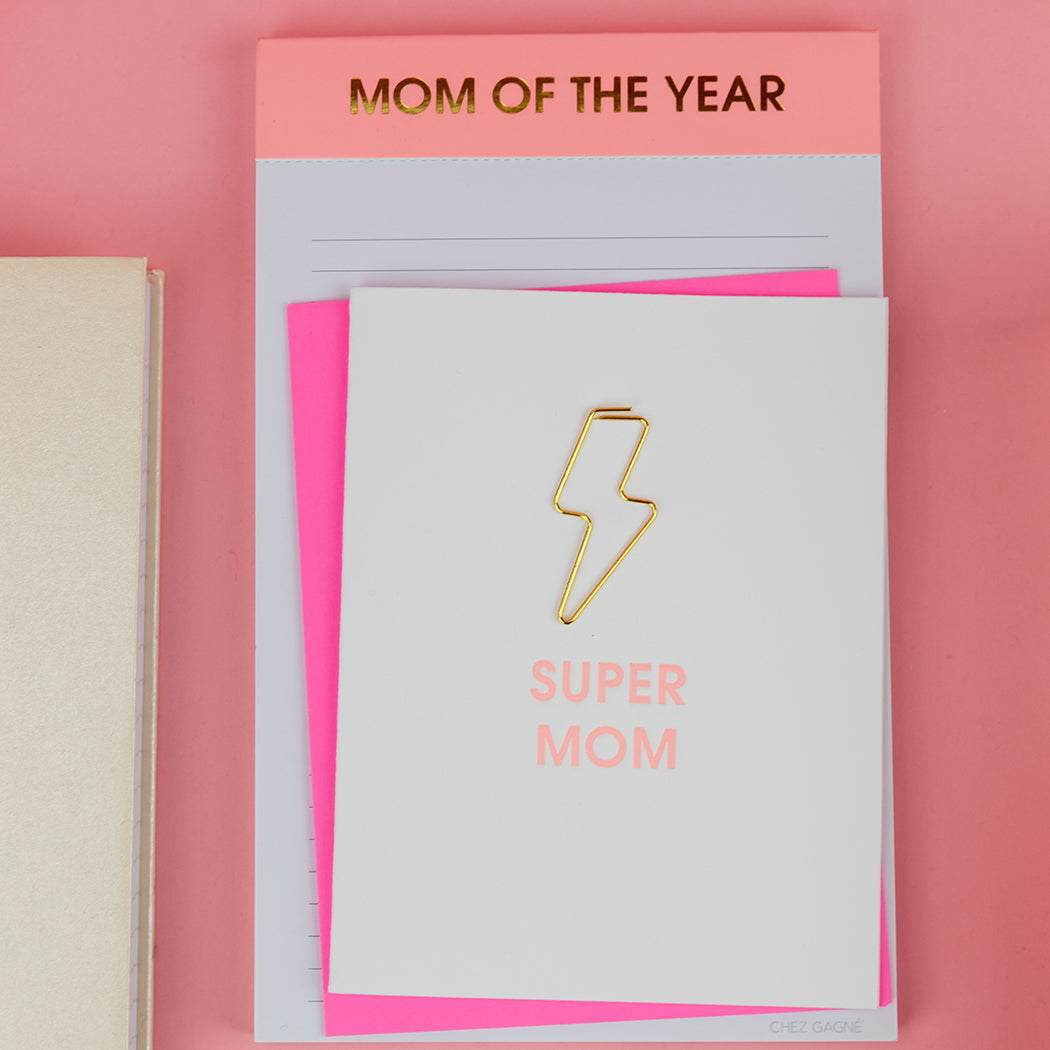Mom of The Year - Lined Notepad