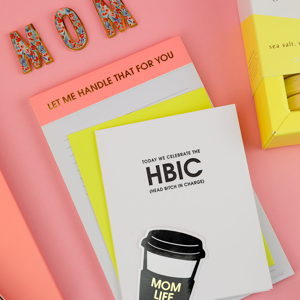 HBIC Head Bitch In Charge - Letterpress Card