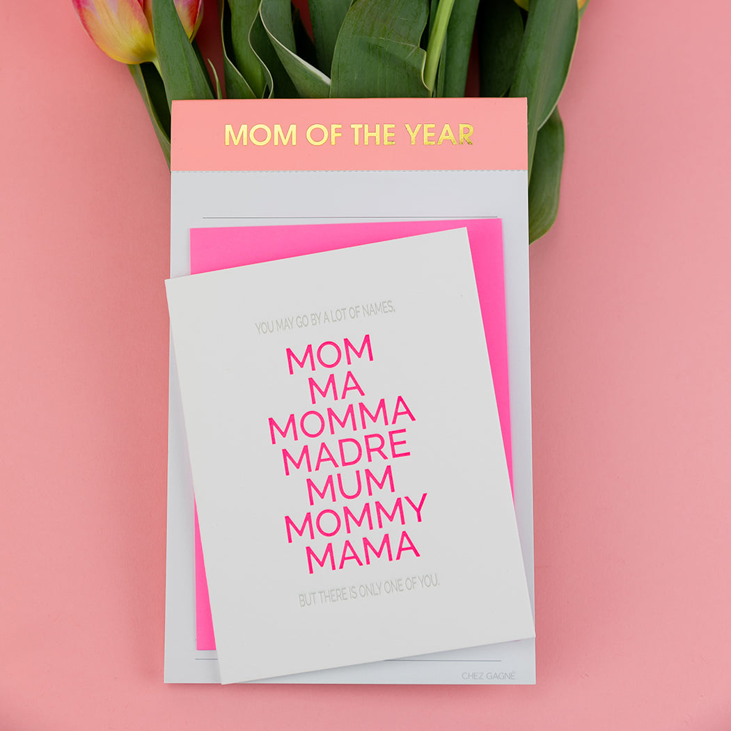 Mother by Many Names - Letterpress Card