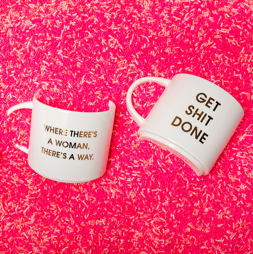 Get Shit Done - Gold Foil Oversized Mug