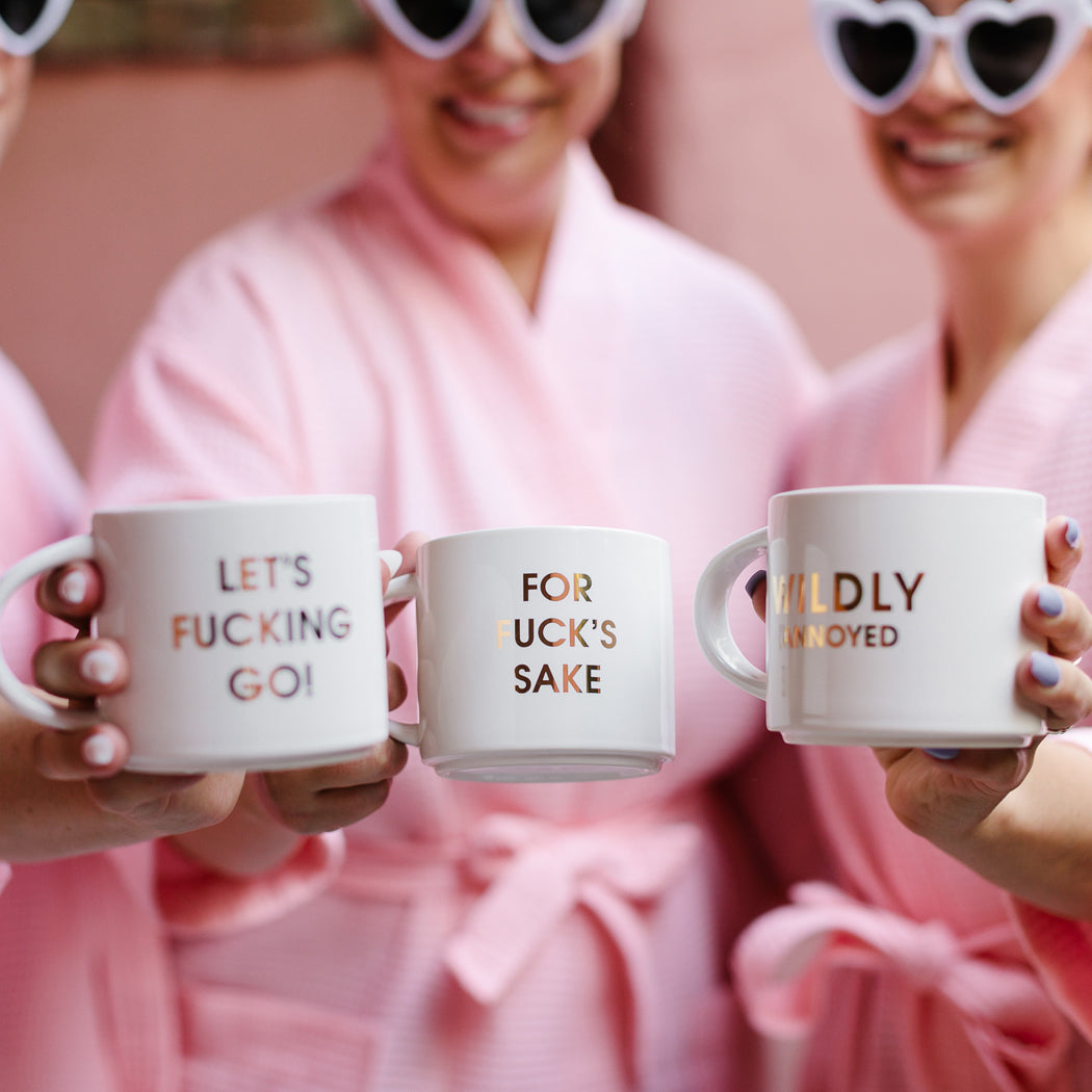 Let's Fucking Go - Gold Foil Oversized Mug