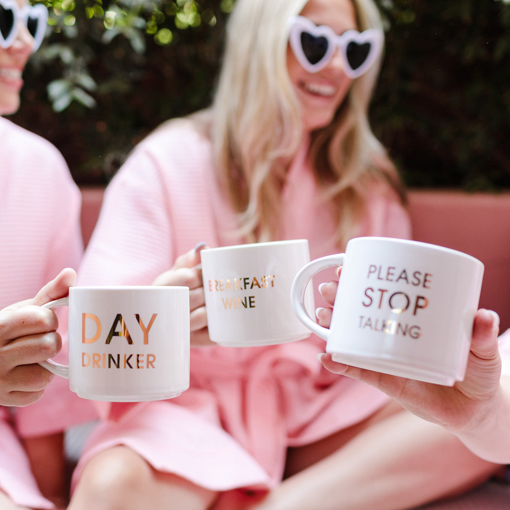 Day Drinker - Gold Foil Metallic Mug