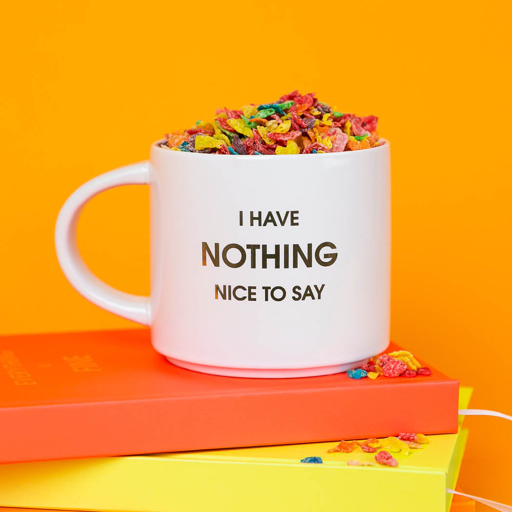 I Have Nothing Nice to Say Metallic Gold Mug